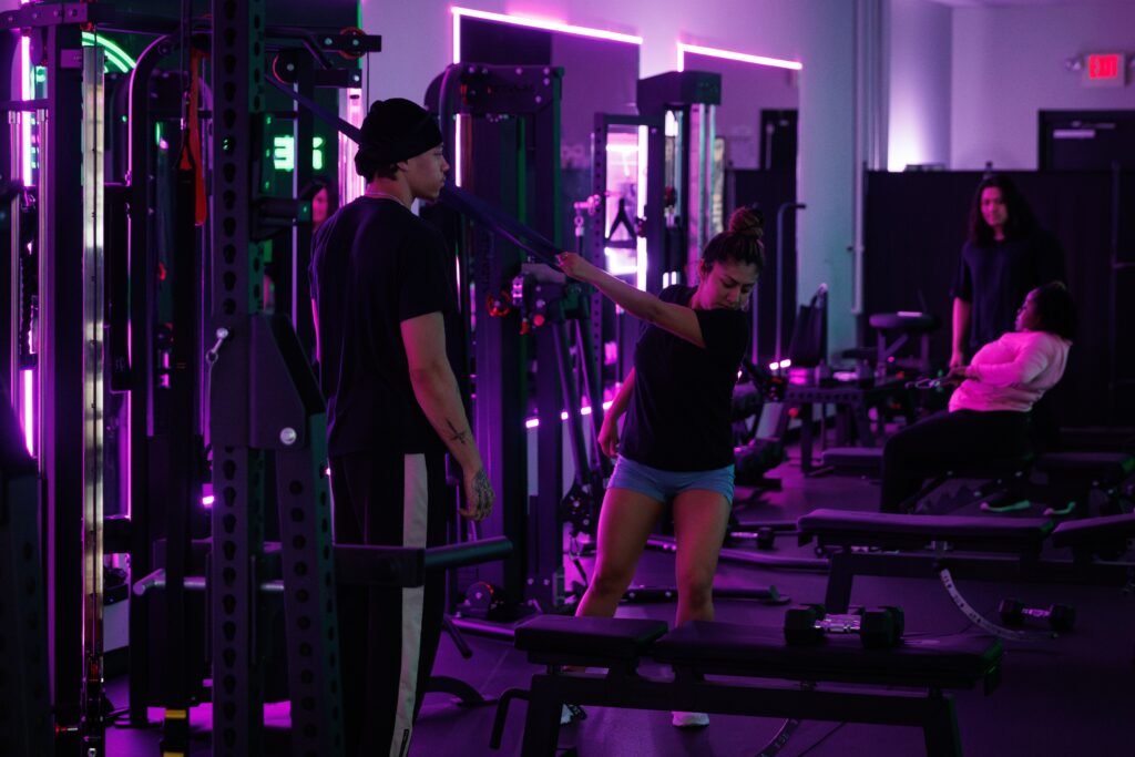 Members training in a semi-private session at Ferris Fitness