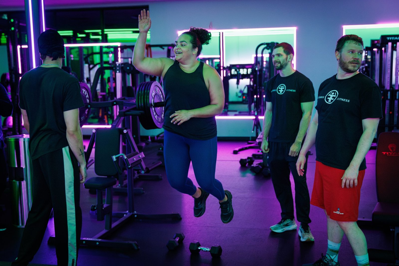Small-group semi-private training session at Ferris Fitness