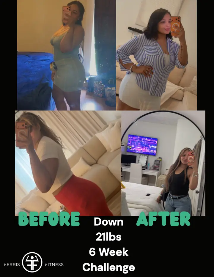 Ferris Fitness member transformation: Down 21 lbs in the 6 Week Challenge