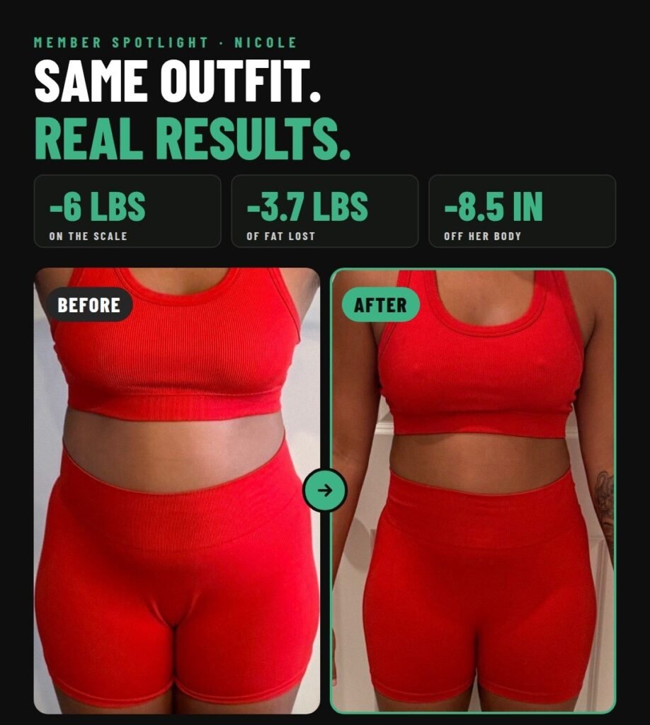 Before and after results of a Ferris Fitness member in Duluth, GA